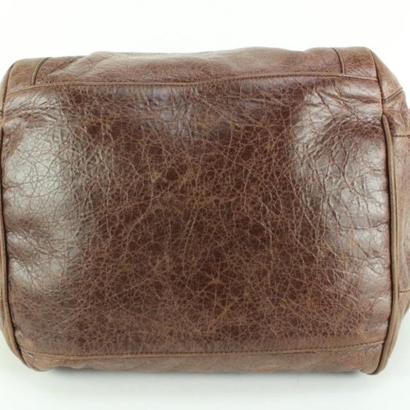 Balenciaga Brown Leather The Sunday Tote 61bl55s - Picture 11 of 12